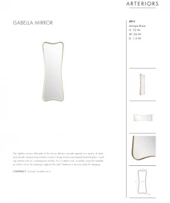 Arteriors Home Isabella Mirror Antique Brass New Arrivals 13 Arteriors Home Isabella Mirror Antique Brass New Arrivals