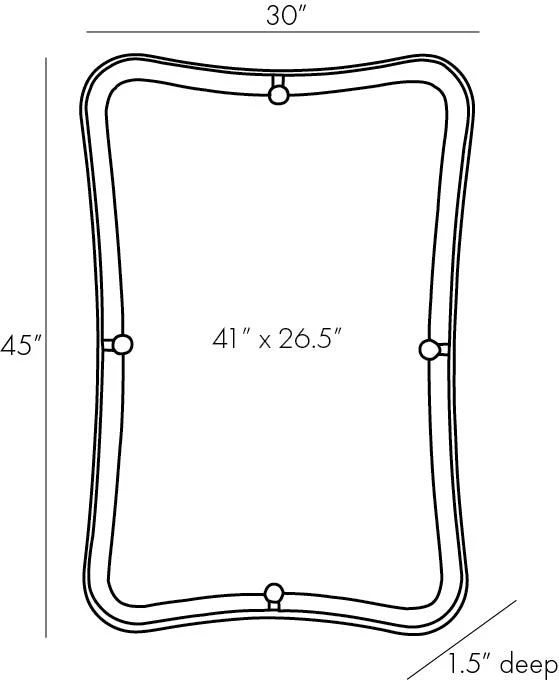 Arteriors Home Janey Hourglass Mirror 7 Arteriors Home Janey Hourglass Mirror