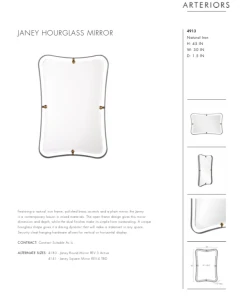 Arteriors Home Janey Hourglass Mirror 13 Arteriors Home Janey Hourglass Mirror