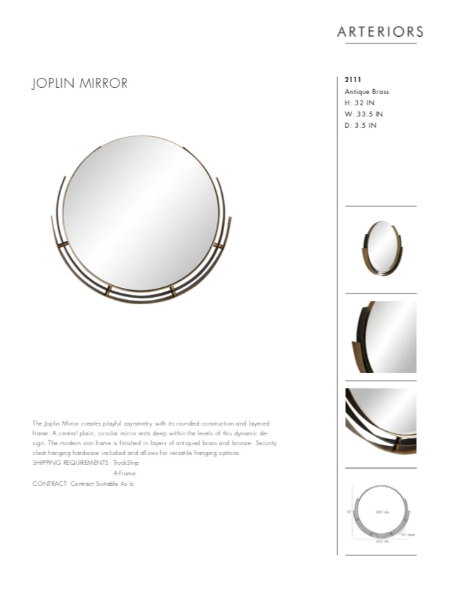 Arteriors Home Joplin Mirror 9 Arteriors Home Joplin Mirror