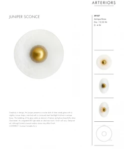 Arteriors Home New Arrivals Juniper Sconce Antique Brass 21 Arteriors Home New Arrivals Juniper Sconce Antique Brass