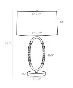 Arteriors Home Landon Lamp Gray Leather New Arrivals