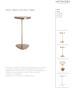 Arteriors Home Leela Large Accent Table New Arrivals 19 Arteriors Home Leela Large Accent Table New Arrivals