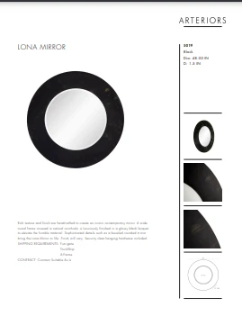 Arteriors Home New Arrivals Lona Mirror 7 Arteriors Home New Arrivals Lona Mirror