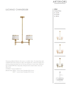 Arteriors Home New Arrivals Luciano Chandelier Antique Brass 23 Arteriors Home New Arrivals Luciano Chandelier Antique Brass
