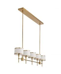 Arteriors Home Luciano Linear Chandelier Antique Brass New Arrivals