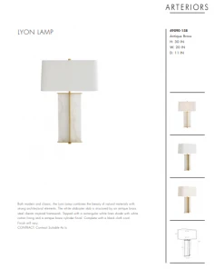 Arteriors Home Lyon Lamp Antique Brass 29 Arteriors Home Lyon Lamp Antique Brass