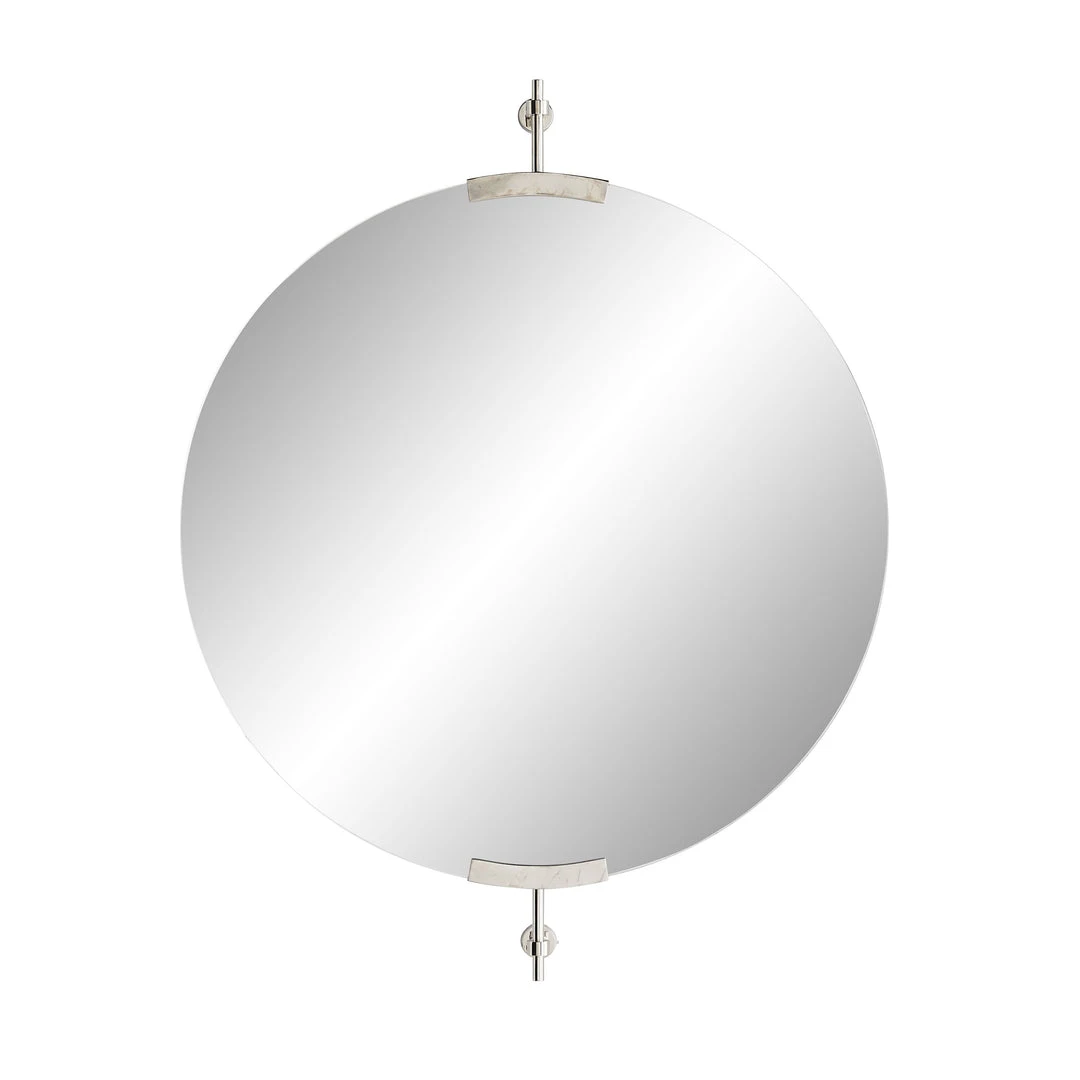 Arteriors Home New Arrivals Madden Round Mirror Polished Silver 3 Arteriors Home New Arrivals Madden Round Mirror Polished Silver