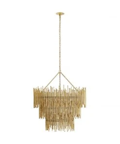Arteriors Home Prescott Three Tiered Chandelier Gold Leaf 14 Arteriors Home Prescott Three Tiered Chandelier Gold Leaf