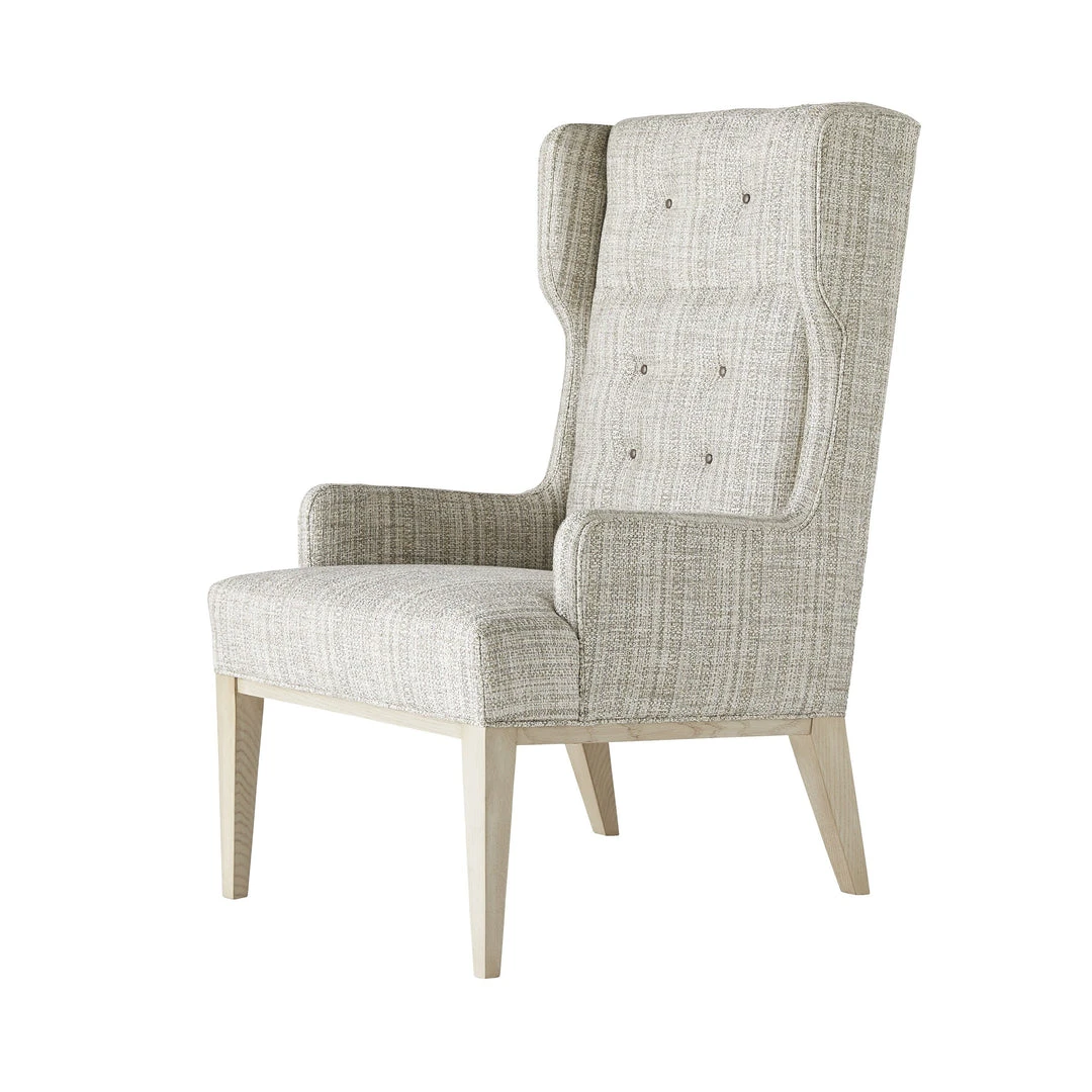 Arteriors Home Idol Wing Chair Platinum Tweed Smoke 3 Arteriors Home Idol Wing Chair Platinum Tweed Smoke