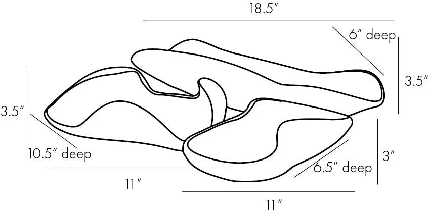 Arteriors Home Rolled Tray Set Of 3 13 Arteriors Home Rolled Tray Set Of 3