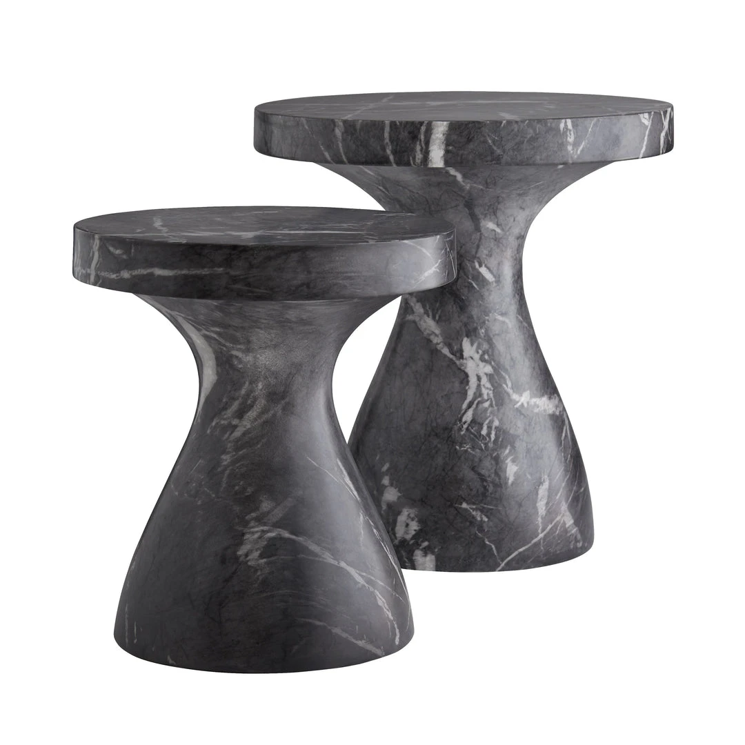 Arteriors Home Serafina Small Accent Table Faux Black Marble New Arrivals 6 Arteriors Home Serafina Small Accent Table Faux Black Marble New Arrivals