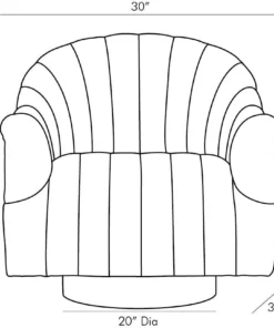 Arteriors Home New Arrivals Springsteen Chair Dusty Rose Velvet Swivel