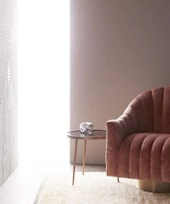 Arteriors Home New Arrivals Springsteen Chair Dusty Rose Velvet Swivel