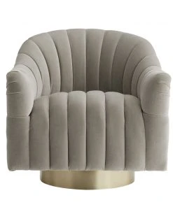Arteriors Home Springsteen Chair Flint Velvet Champagne Swivel New Arrivals