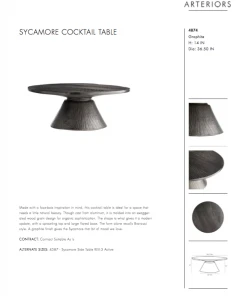 Arteriors Home Sycamore Cocktail Table