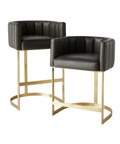 Arteriors Home Tatum Bar Stool Graphite