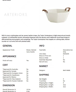 Arteriors Home Taylor Centerpiece New Arrivals 17 Arteriors Home Taylor Centerpiece New Arrivals