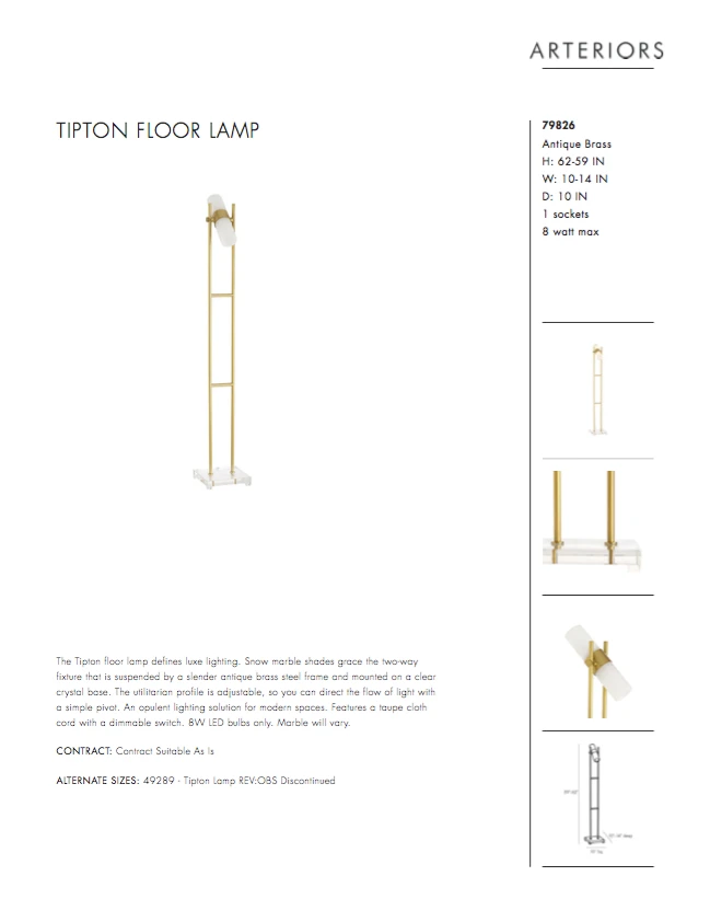 Arteriors Home Tipton Floor Lamp 9 Arteriors Home Tipton Floor Lamp