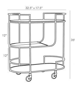 Arteriors Home Trainor Bar Cart Antique Brass 7 Arteriors Home Trainor Bar Cart Antique Brass