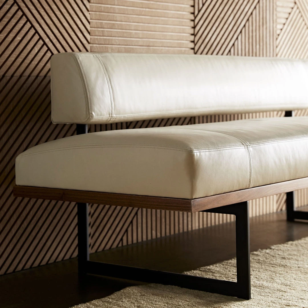 Arteriors Home Tuck Bench Ivory Leather New Arrivals Arteriors Home Tuck Bench Ivory Leather New Arrivals