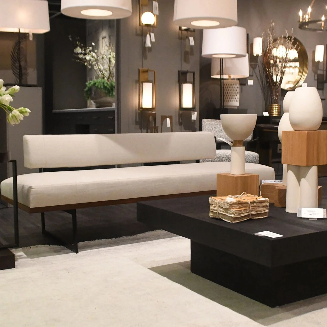 Arteriors Home Tuck Bench Bone Linen New Arrivals 4 Arteriors Home Tuck Bench Bone Linen New Arrivals