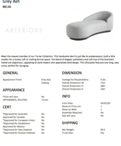 Arteriors Home New Arrivals Turner Chaise Iceberg Linen Grey Ash 13 Arteriors Home New Arrivals Turner Chaise Iceberg Linen Grey Ash