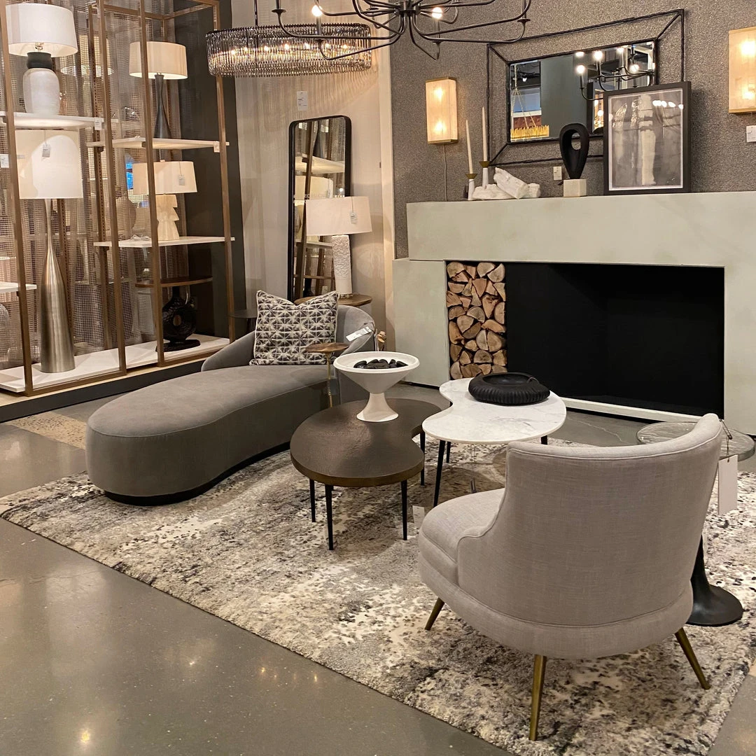 Arteriors Home New Arrivals Turner Chaise Iceberg Linen Grey Ash Arteriors Home New Arrivals Turner Chaise Iceberg Linen Grey Ash