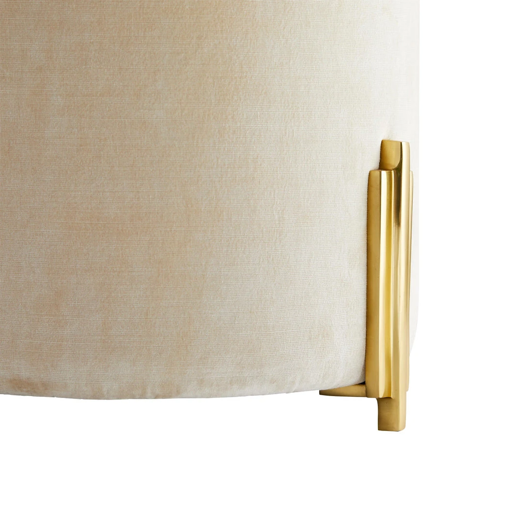 Arteriors Home Warby Ottoman Sterling Velvet Arteriors Home Warby Ottoman Sterling Velvet