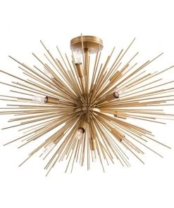 Arteriors Home Zanadoo Fixed Chandelier Antique Brass