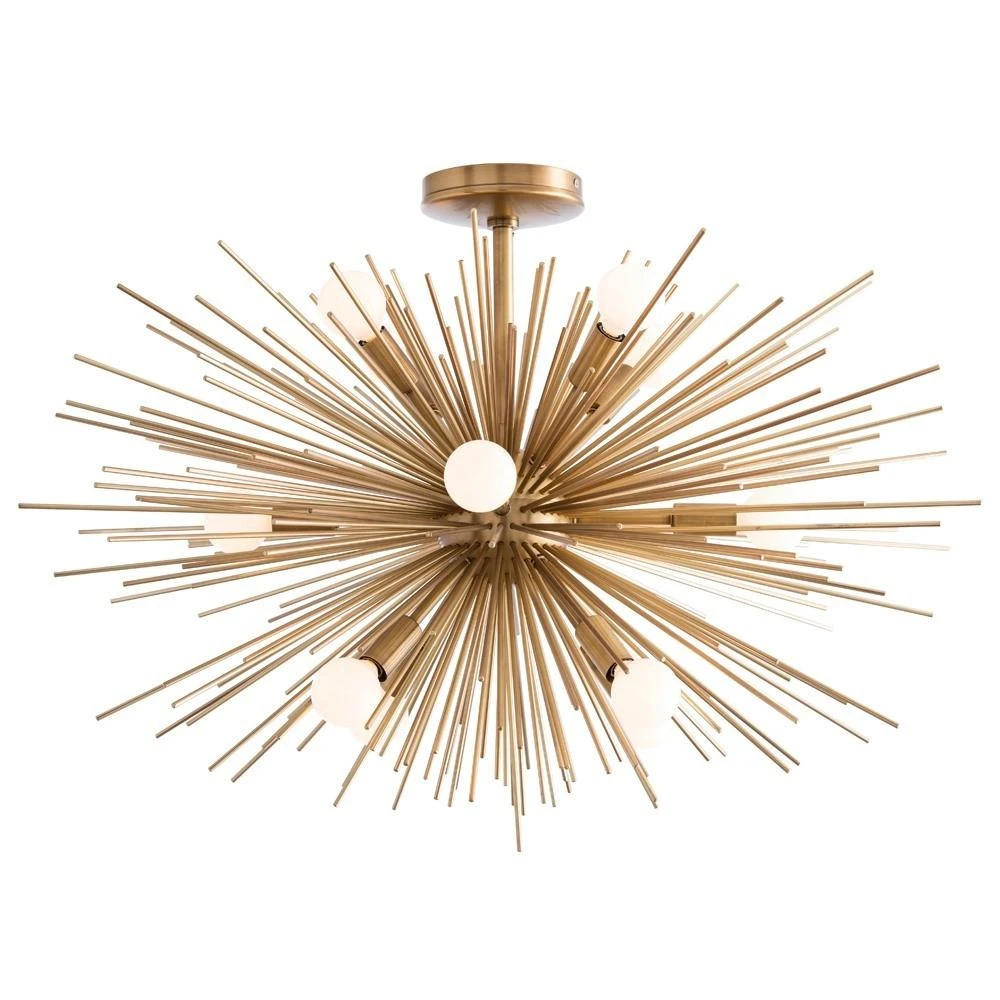 Arteriors Home Zanadoo Fixed Chandelier Antique Brass 5 Arteriors Home Zanadoo Fixed Chandelier Antique Brass