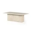 Four Hands New Arrivals Arum Coffee Table Cream Marble