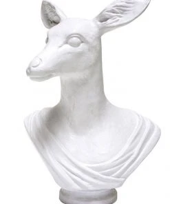Oly Studio New Arrivals Athena Animal Bust Frost White