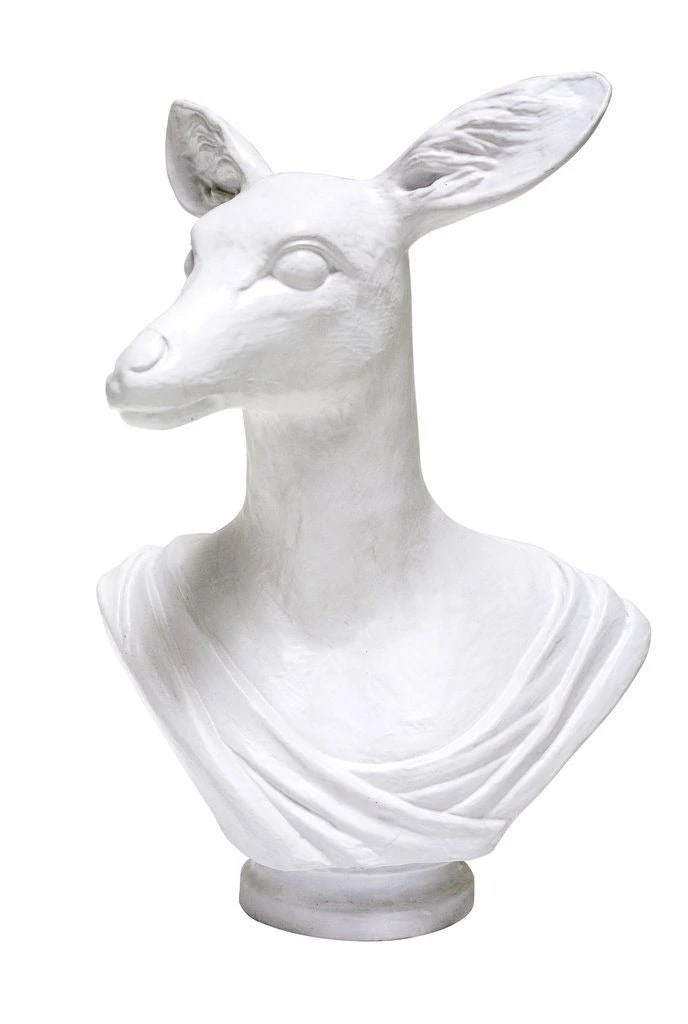 Oly Studio New Arrivals Athena Animal Bust Frost White 3 Oly Studio New Arrivals Athena Animal Bust Frost White