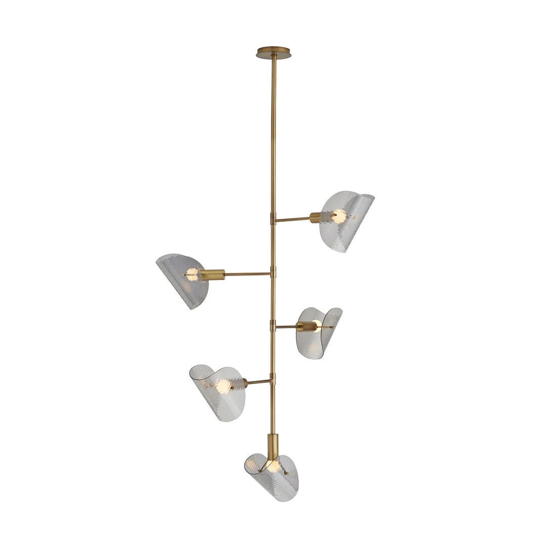 Arteriors Home New Arrivals Bend Chandelier Smoke Brass 9 Arteriors Home New Arrivals Bend Chandelier Smoke Brass