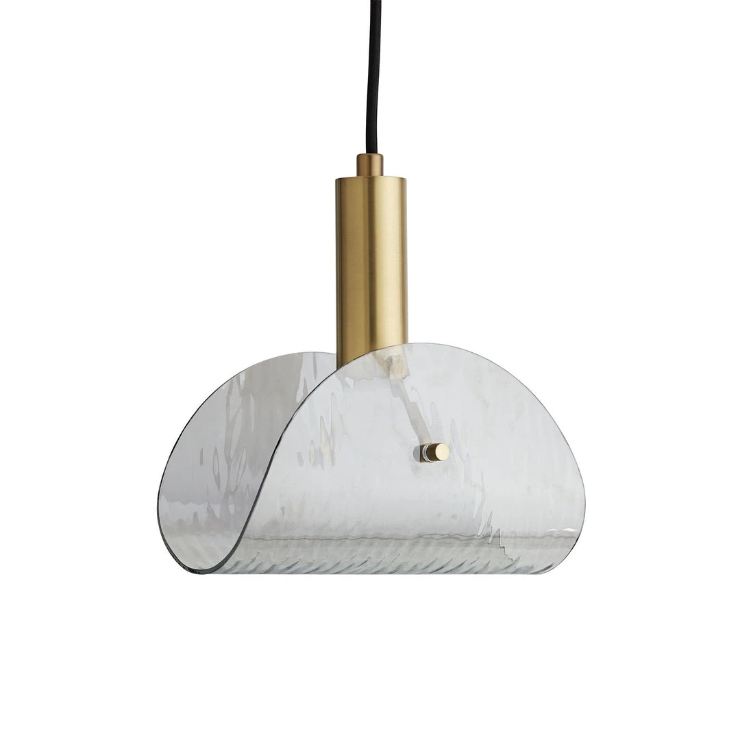 Arteriors Home New Arrivals Bend Pendant Smoke Brass 8 Arteriors Home New Arrivals Bend Pendant Smoke Brass