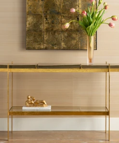 Bungalow 5 Romeo Console Table Gold New Arrivals