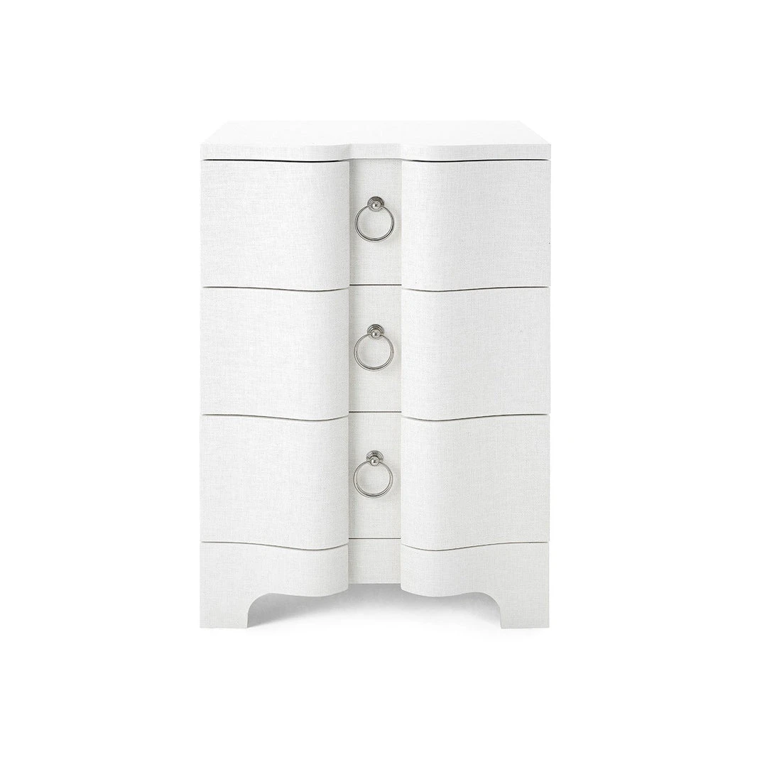 Bungalow 5 New Arrivals Bardot 3 Drawer Side Table White 7 Bungalow 5 New Arrivals Bardot 3 Drawer Side Table White