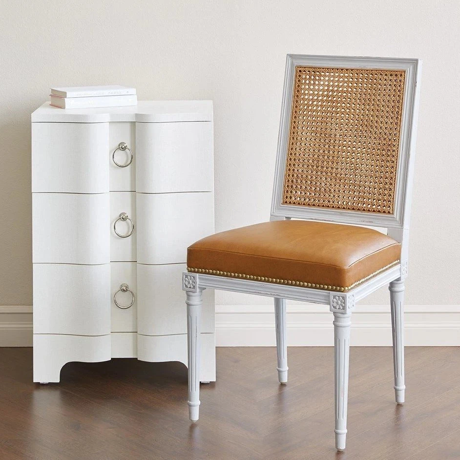 Bungalow 5 New Arrivals Bardot 3 Drawer Side Table White 5 Bungalow 5 New Arrivals Bardot 3 Drawer Side Table White