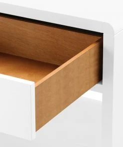 Bungalow 5 Benjamin 1 Drawer Side Table White New Arrivals 23 Bungalow 5 Benjamin 1 Drawer Side Table White New Arrivals