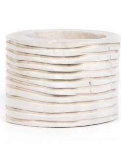 Four Hands Beto Banded Bowl Ivory New Arrivals