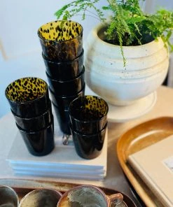 Blue Pheasant New Arrivals Andrew Tumbler Set Tortoiseshell Set Of 6