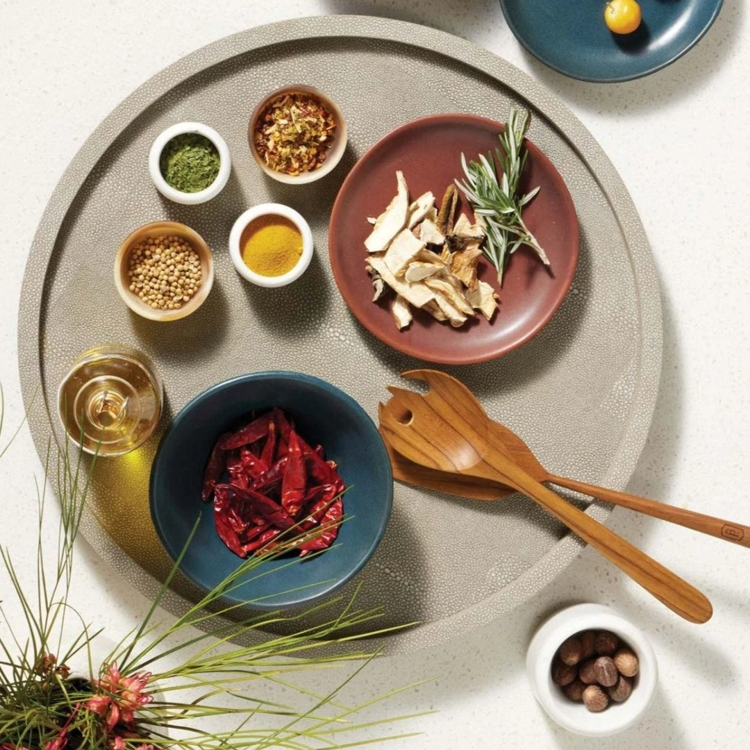 Blue Pheasant New Arrivals Calvin Lazy Susan Sand 4 Blue Pheasant New Arrivals Calvin Lazy Susan Sand