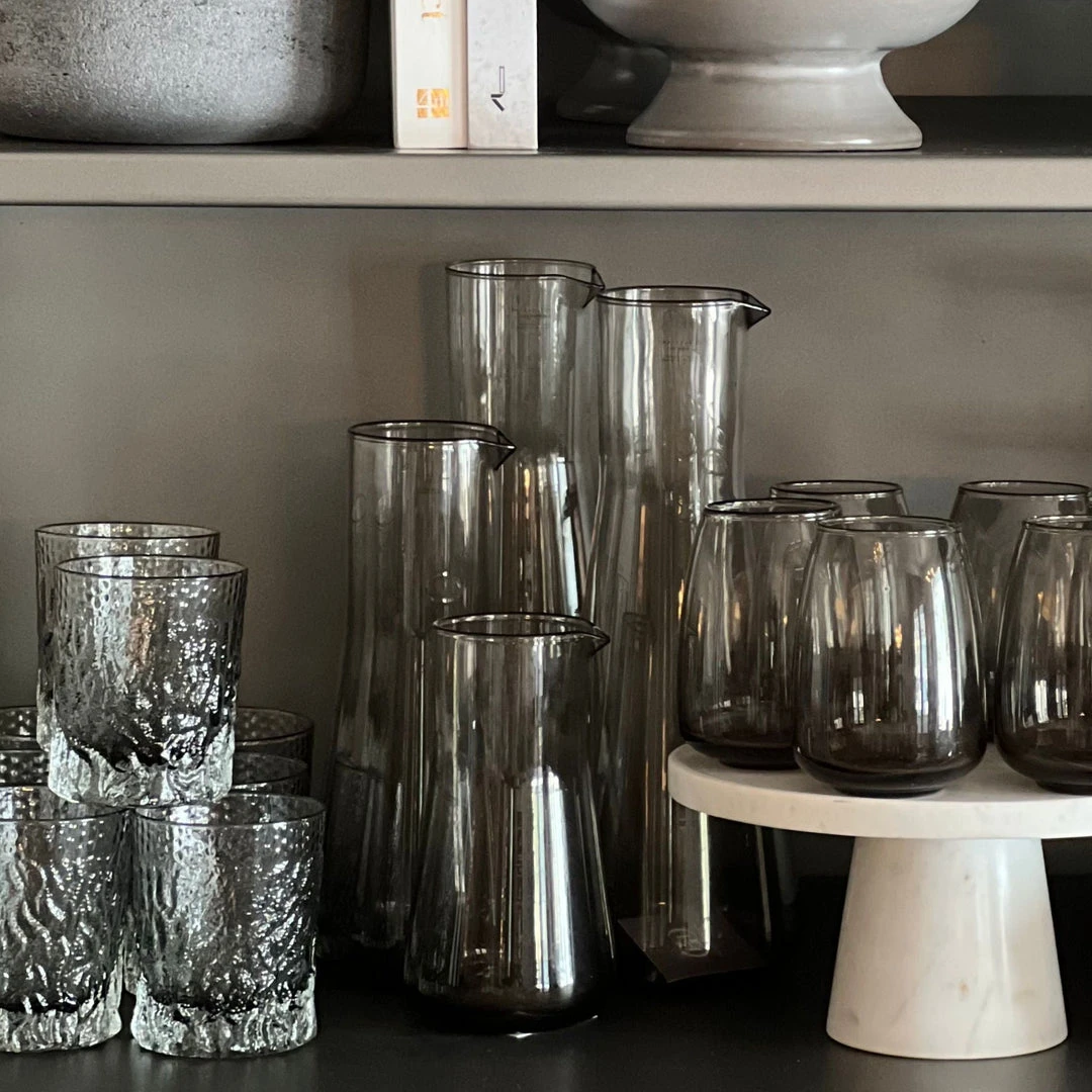 Blue Pheasant Declan Pitcher Smoke Set Of 3 5 Blue Pheasant Declan Pitcher Smoke Set Of 3