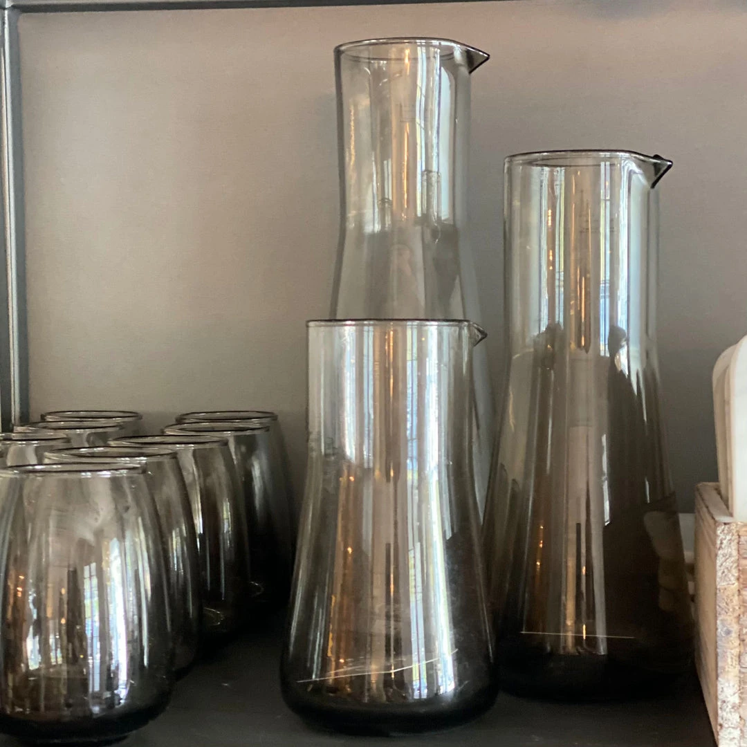 Blue Pheasant Declan Pitcher Smoke Set Of 3 4 Blue Pheasant Declan Pitcher Smoke Set Of 3