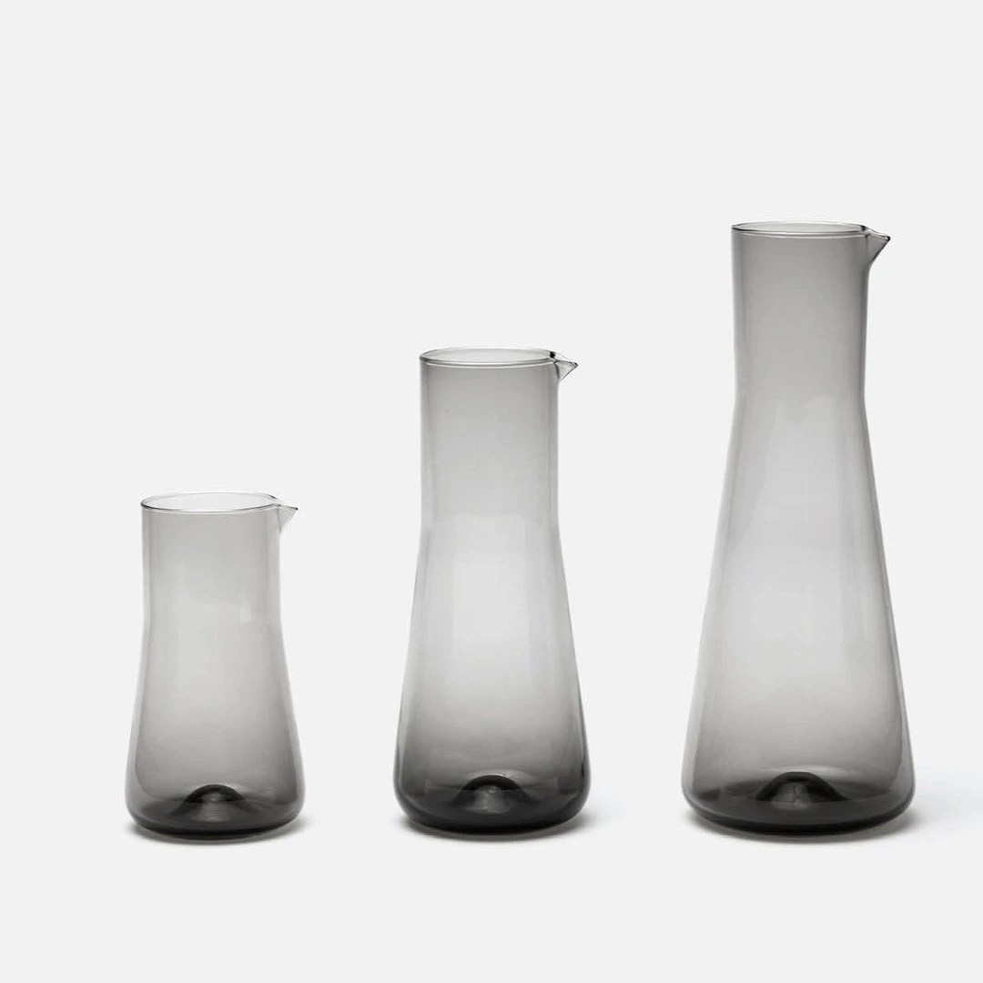 Blue Pheasant Declan Pitcher Smoke Set Of 3 3 Blue Pheasant Declan Pitcher Smoke Set Of 3