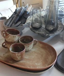 Blue Pheasant New Arrivals Dexter Lava Clay Mug Set Of 4 12 Blue Pheasant New Arrivals Dexter Lava Clay Mug Set Of 4