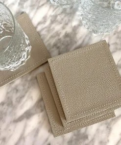 Blue Pheasant Evan Coaster Set Light Gray 11 Blue Pheasant Evan Coaster Set Light Gray