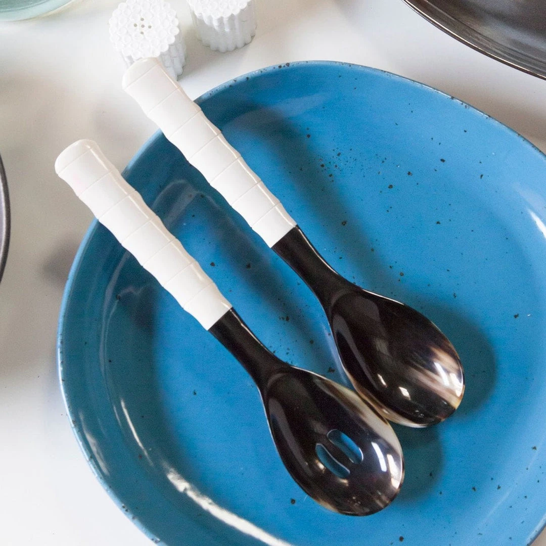 Blue Pheasant Halette Mixed Black Serving Set 5 Blue Pheasant Halette Mixed Black Serving Set