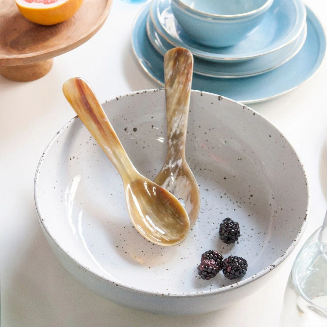 Blue Pheasant Halette Natural Serving Set 6 Blue Pheasant Halette Natural Serving Set